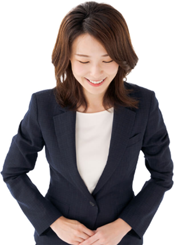 お辞儀をしている女性